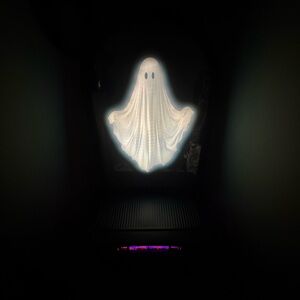Glowing Ghost Light Mirror